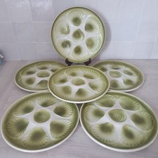 6 assiettes à huitres /