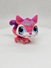 Tiger, Pet Pairs, Littlest Pet Shop, Hasbro, 2016, rose‑violet pailleté