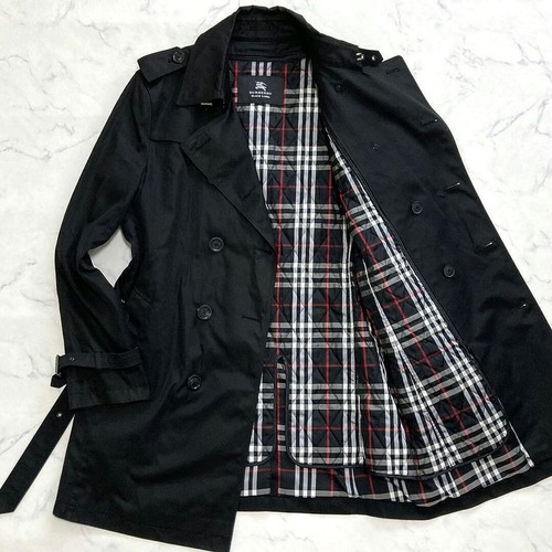 Manteau trench noir homme