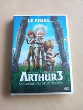 DVD Arthur 3 : La guerre des deux mondes. Rayé Mais Fonctionne 