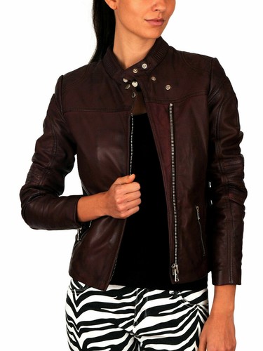 Blouson moto motard - en, cuir