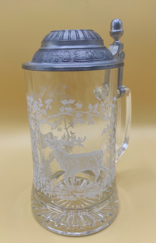 Ancienne chope bière - , verre
