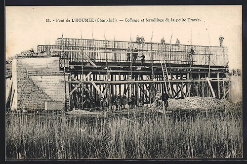 Cpa houmée pont de - l´houmée,,