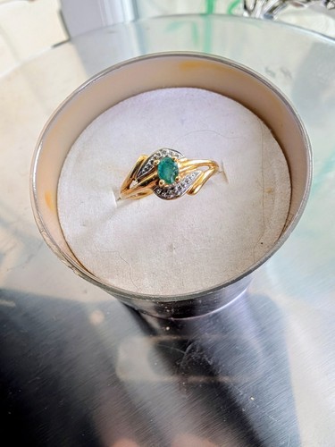 Belle bague 18k et - or,