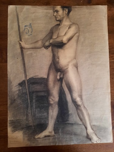 Dessin ancien portrait - ancien,