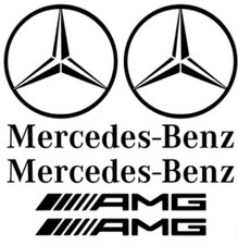 6 STICKERS MERCEDES AMG différents coloris