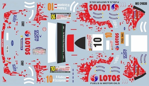 Decals ford fiesta rs - 1/24,