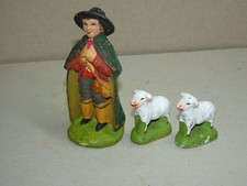 Santon Carbonel 7 cm Taille 2 berger moutons crèche Provence