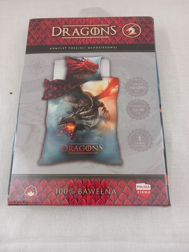 Housse couette dragons neuf - housse,