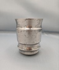Timbale en métal argenté -
