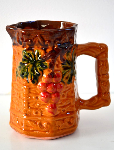 Pichet barbotine décor - barbotine,,