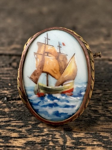 Broche ancienne limoges france - broche,