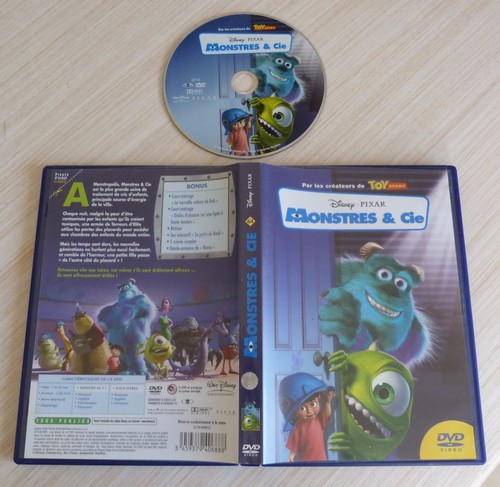 Dvd walt disney - dvd, monstres