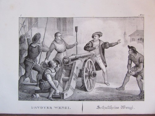 Gravure 19ème siècle suisse - 19ème,