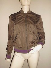 JOLIE VESTE BOMBER BERSHKA MI-SAISON FEMME 100% POLYESTER vert OLIVE T: M
