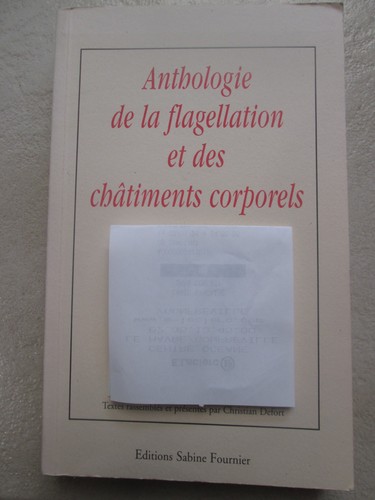 Anthologie flagellation - anthologie,