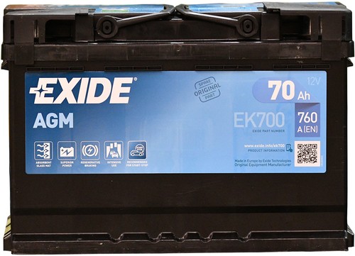 Exide batterie auto agm - agm, ek700