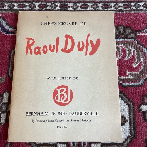 Raoul dufy catalogue - dufy,