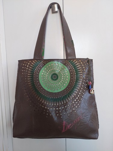 Sac cabas desigual marron - sac,