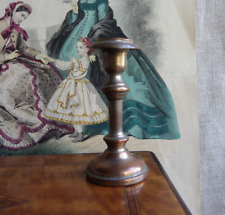 JOUET ANCIEN - CHANDELIER BOUGEOIR EN CUIVRE - 8 CM - DÎNETTE POUPÉE XIXème