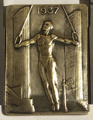 Médaille plaque bronze la - bronze,
