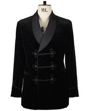 Veste De Soirée Élégante Luxe Stylée Pour Hommes En Velours Noir