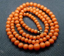 Collier Perle Corail Orange
