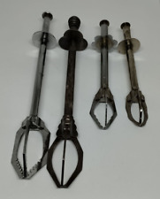 Lot de 4 Pinces à Sucre Vintage Métal Forme Crabe Collection Arts de la Table