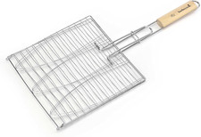Grille Barbecue, Grille À Poisson Convient a Griller 3 Poissons, 59X28X2Cm