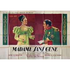 MADAME SANS GENE Movie Poster  - 94x63 in. - 1941 - Arletty, Napoleon