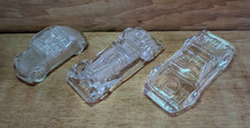 Lot 3 voitures miniatures Presse Papier - Verre ou Cristal