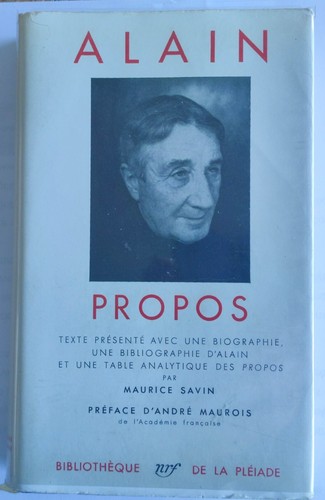 Alain propos collection la - propos, de