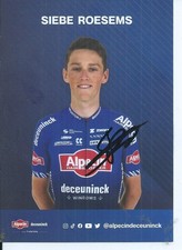 TDF   CYCLISME  cp  Autographe " SIEBE ROESEMS "  team  ALPECIN
