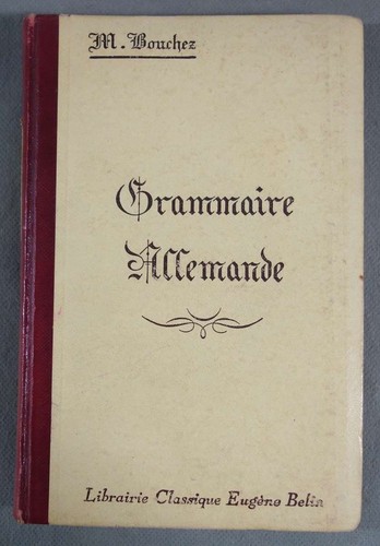 Grammaire allemande m - -,