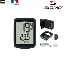 Compteur Vélo Moto Scooter Sans  Fils Sigma BC 10.0 WL Noir 10 fonctions