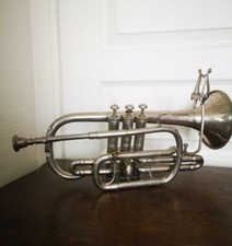 Ancien Cornet à Pistons COUESNON & Cie Année 1900 Fournisseurs Armée Trompette