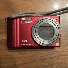 Appareil photo numérique compact rouge Panasonic LUMIX TZ10 DMC TZ10 avec zoo...