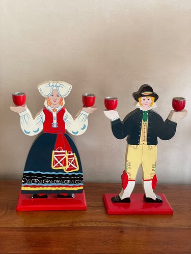 Bougeoirs bois noel - bois,