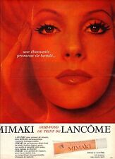 PUBLICITE 1970  LANCOME demi fond de teint MIMAKI