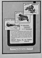 PUBLICITÉ DE PRESSE 1926 LES JOUETS MAERKLIN ORSAT FRÈRES TRAINS LOCOMOTIVE