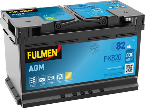 Batterie fulmen start - batterie, agm