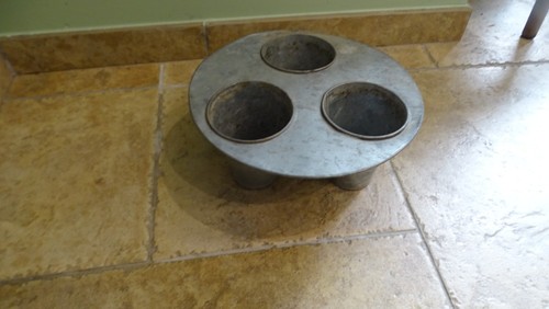 Trio cache pot jardiniere - pot, zinc
