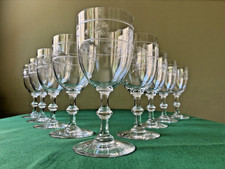 Lot 9 verres à eau Etoile en cristal Baccarat Saint Louis