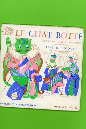 Livre disque chat - disque, botté