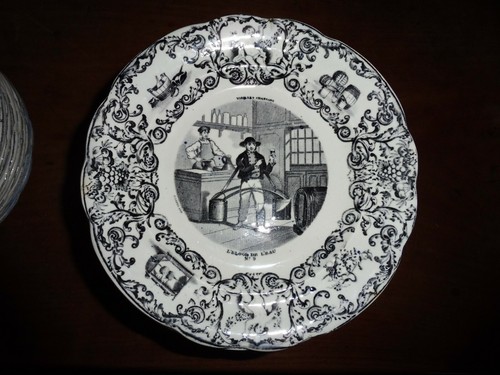 Assiette gien 19e - 19e,