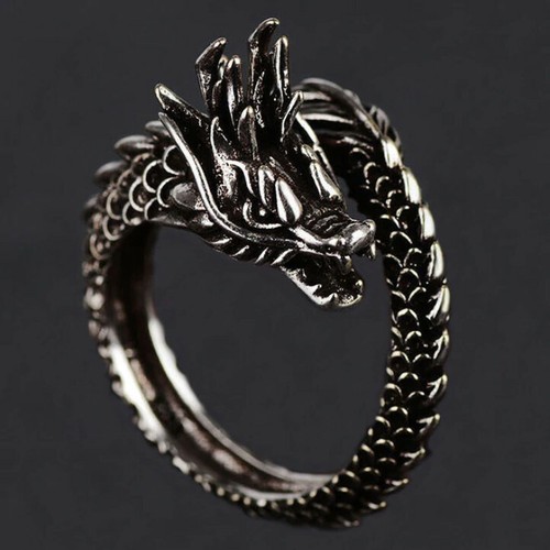 Bague dragon anneau réglable - anneau,