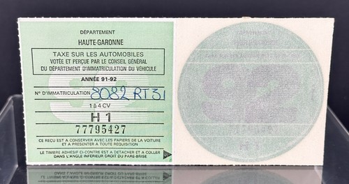 Vignette fiscale 1 - vignette, à