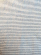 COUPE TISSU COTON RAYURES TON BLEU