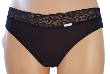 DIM , CULOTTE , SLIP , TAILLE 36-38 , COULEUR NOIRE ceinture DENTELLE .