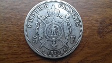 5 francs napoléon III 1870a